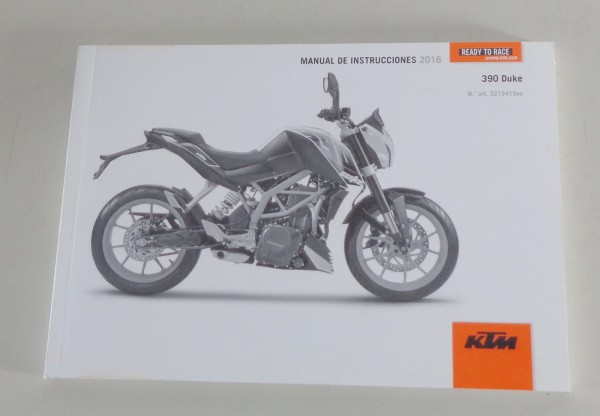 Manual de instrucciones KTM 390 Duke de 11/2015