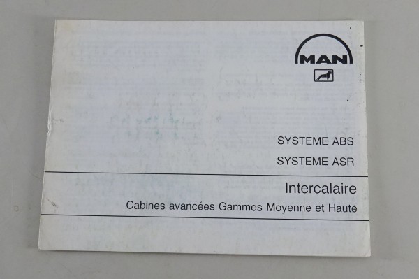 Manuel de entretien / d' utilisation MAN Systeme ABS / ASR 03/1988
