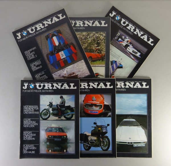 Magazin - BMW Journal 6 Hefte u. a. mit BMW 6er E24 / 3er E21 / 5er E12 '1978