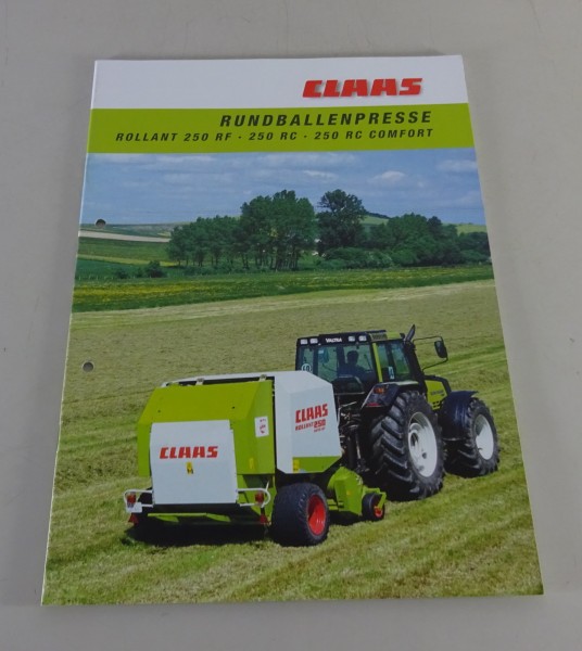 Prospekt / Broschüre Claas Rundballenpresse Rollant 250 / RF / RC / Comfort 1999