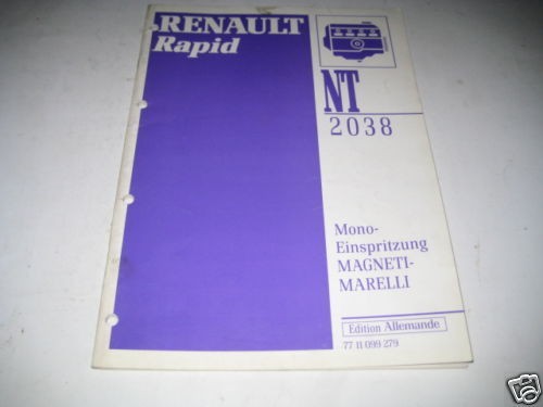 Werkstatthandbuch Renault Rapid, Einspritzung, ab 1993