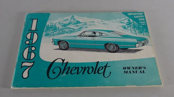 Owner´s Manual / Handbook Chevrolet Bel Air / Impala / Caprice Stand 1967