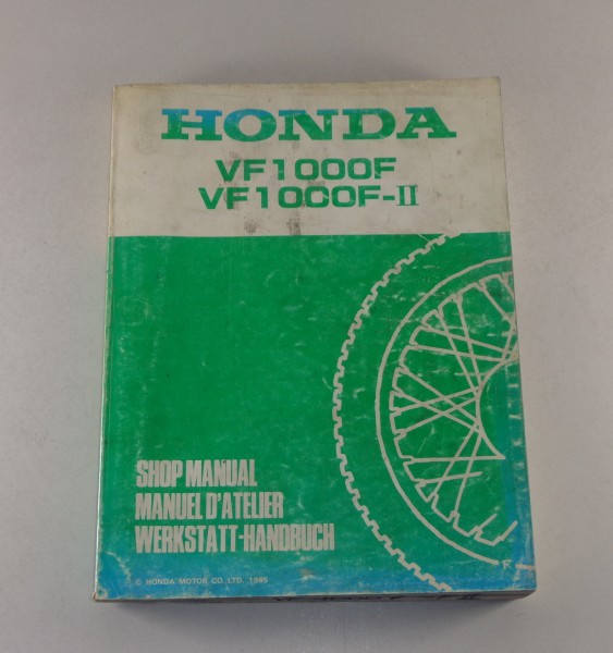 Werkstatthandbuch / Workshop Manual Honda VF 1000 F / F II Stand 1985