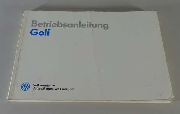 Betriebsanleitung / Handbuch VW Golf 2 / II Benzin / GTI / Diesel / Syncro 1990
