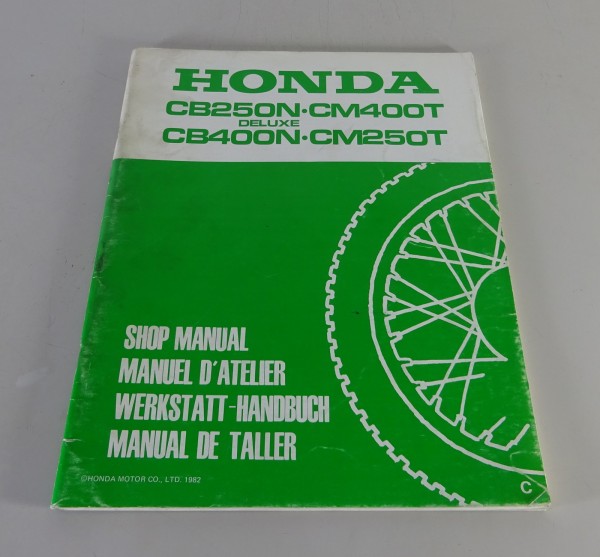Werkstatthandbuch Nachtrag Honda CB 250 N Deluxe / CM 400 T / CB 400 N von 1982