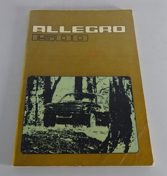 Owner´s Manual / Handbook Austin Allegro 1500 from 01/1976
