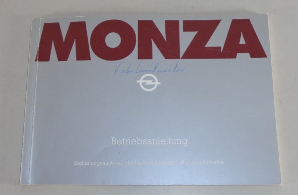 Betriebsanleitung / Handbuch Opel Monza A1 von 12/1978