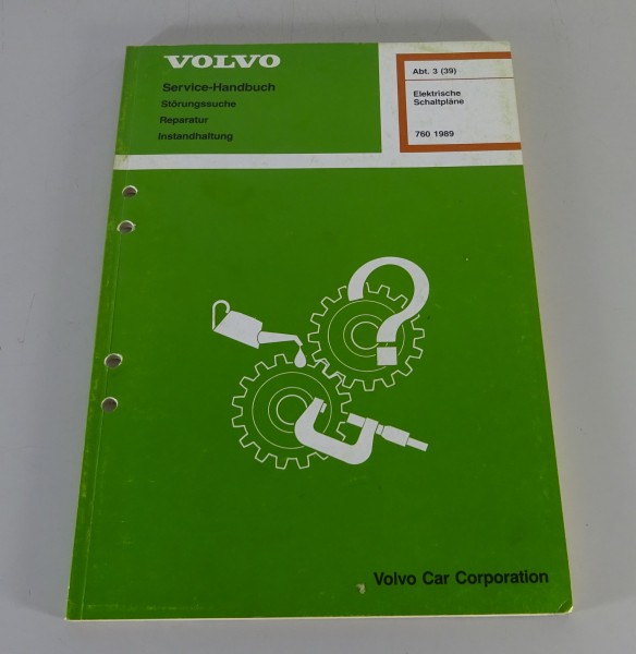 Werkstatthandbuch Elektrik / Elektrische Schaltpläne Volvo 760 Stand 12/1988