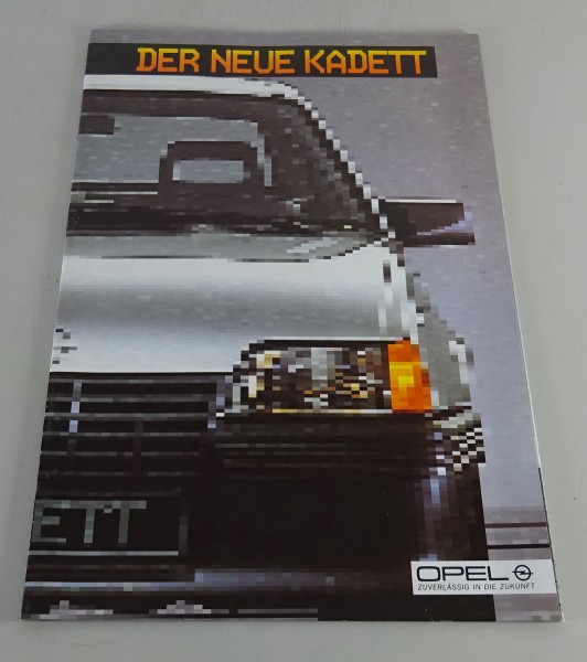 Faltprospekt / Broschüre Kadett E / GSi Stand 09/1984