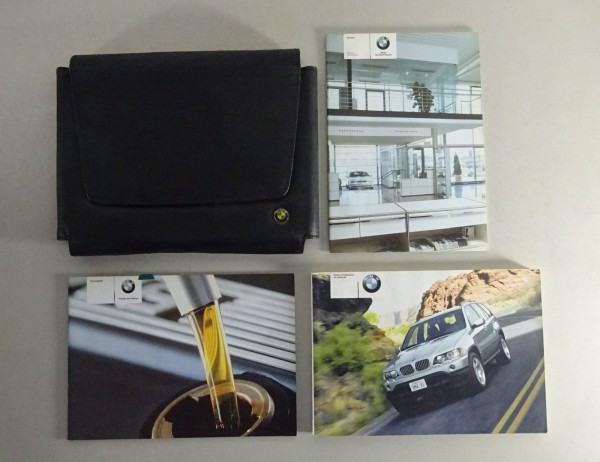 Owner's Manual + Wallet BMW X5 E53 / 3.0i / 4.4i / 4.6is / 3.0d from 09/2001