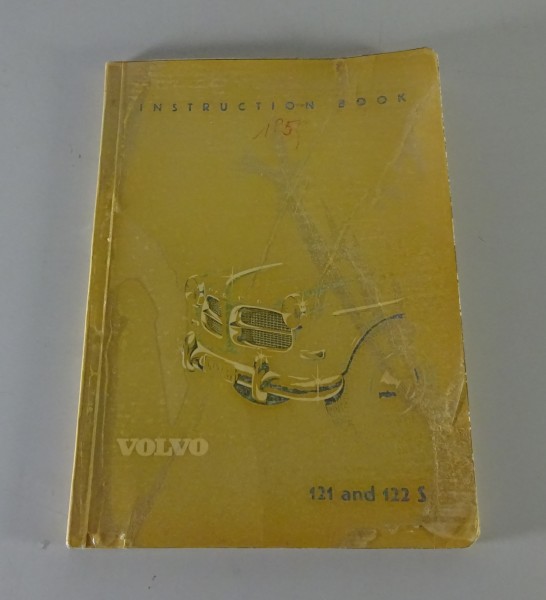 Owner's Manual / Handbook Volvo Amazon P 121 + 122 S from 12/1959