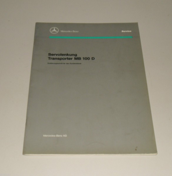 Werkstatthandbuch Mercedes Benz Transporter MB 100 D Stand 12/1991 Servolenkung