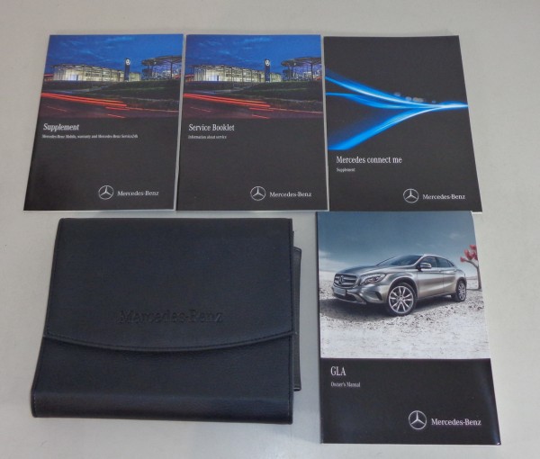 Owner's Manual + Wallet Mercedes Benz GLA 180, 200, 250 etc. X156 from 2015