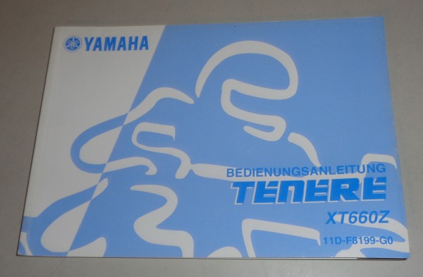 Betriebsanleitung / Handbuch Yamaha Tenere XT 660Z Stand 03/2008