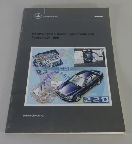 Werkstatthandbuch Einführung Mercedes Benz S-Klasse W220 Stand 09/1999