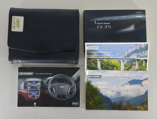 Owner's Manual / handbook + Wallet Hyundai ix 35 from 2010