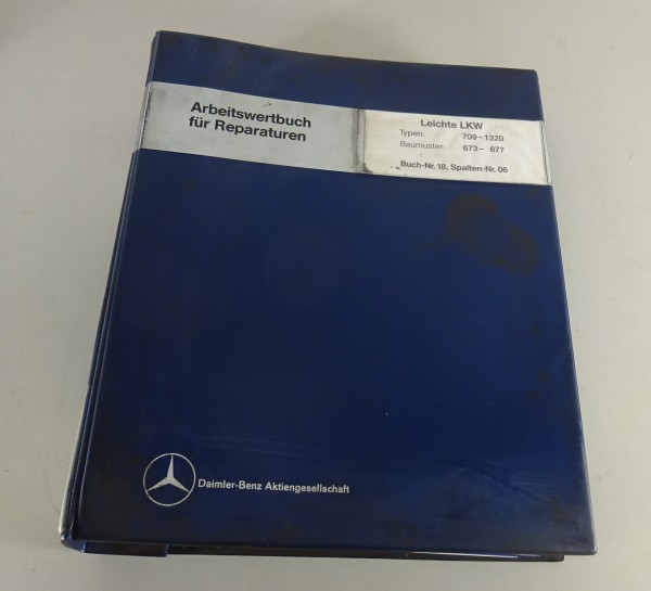 Arbeitswertbuch Arbeitsrichtzeiten Mercedes-Benz LKW Leichte Klasse 709 - 1320