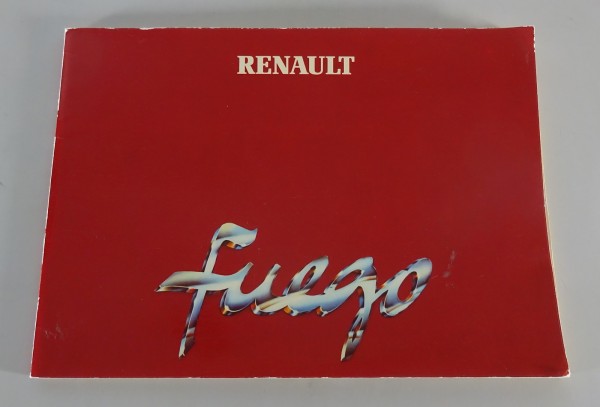Betriebsanleitung / Handbuch Renault Fuego Stand 1980