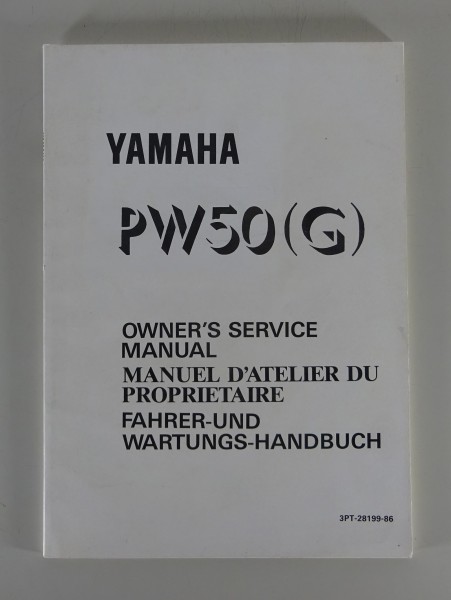 Betriebsanleitung und Wartungshandbuch Yamaha PW 50 (G) Stand 04/1994