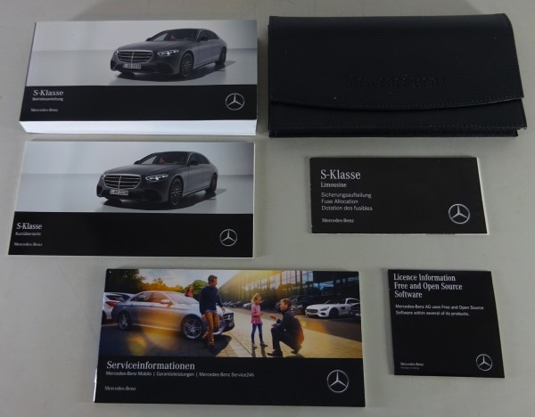 Bordmappe + Betriebsanleitung Mercedes S-Klasse W223 S 500, 580 Stand 03/2020