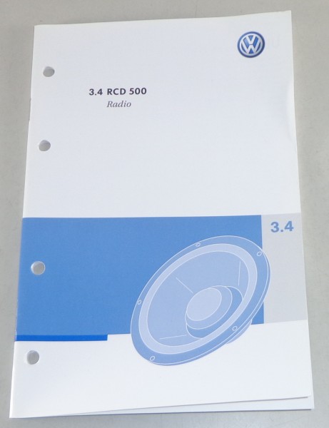 Betriebsanleitung VW Radio RCD 500 verbaut in Polo Golf Passat uvw. von 10/2006