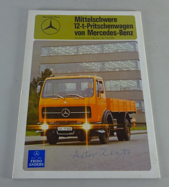 Prospekt Technische Daten Mercedes-Benz LKW LP 12-t Pritsche 1213 / 1217 / 1219