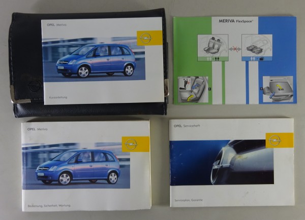 Bordmappe + Betriebsanleitung / Handbuch Opel Meriva A Stand 01/2003