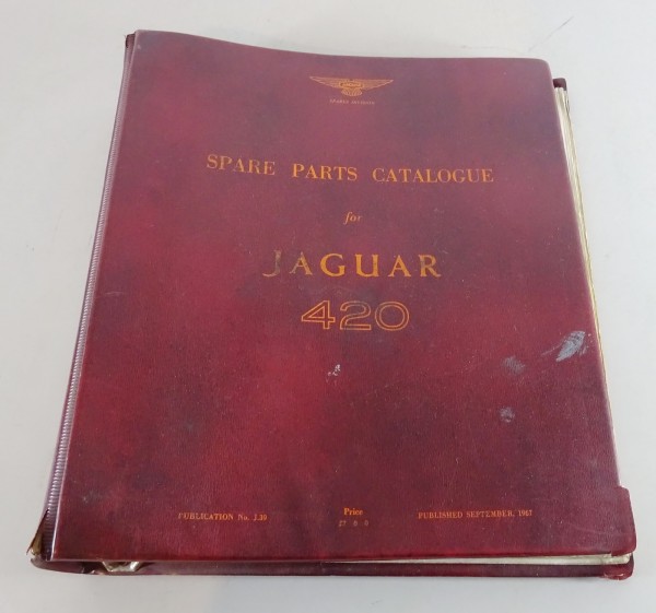 Teilekatalog / Spare Parts List Jaguar 420 Bauj. 1966 - 1968