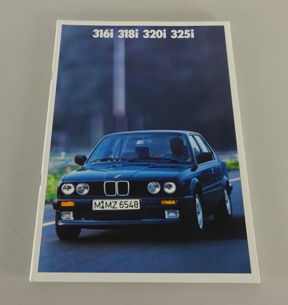 Prospekt / Broschüre BMW 3er E30 316i / 318i / 320i / 325i Stand 02/1987
