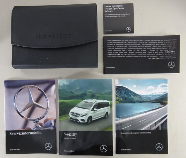Fedélzeti mappa + Kezelési útmutató Mercedes Benz V-osztály 08/2021-tol