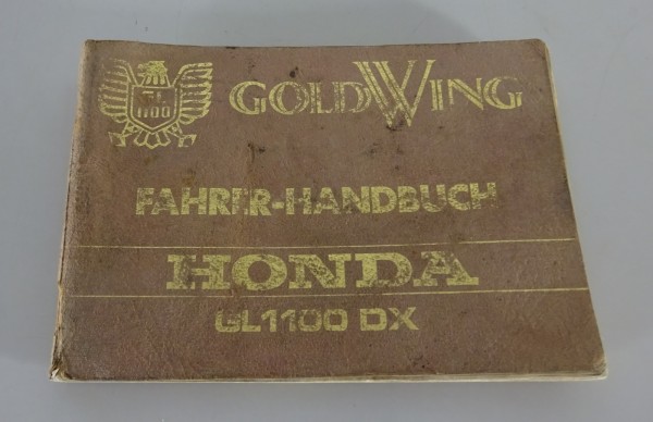 Betriebsanleitung / Handbuch Honda GL 1100 DX Goldwing ab 1980