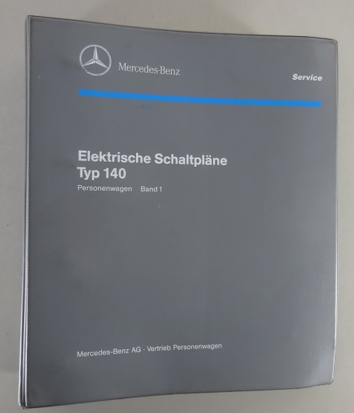 Elektrische Schaltpläne Mercedes S-Klasse W140 280 300 320 400 500 600 v.06/1993