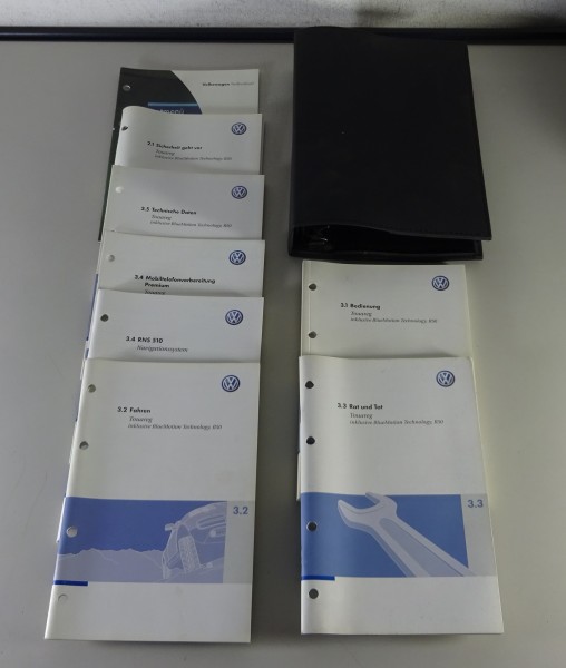 Bordmappe + Betriebsanleitung VW Touareg I Typ 7L mit V8, W12, V10 von 2009