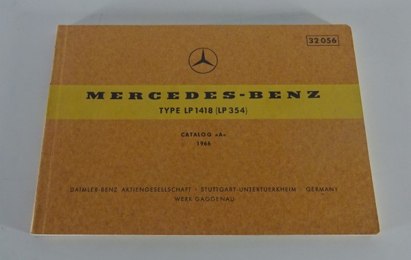 Bildkatalog Mercedes-Benz Schwere Frontlenker LP 1418 Stand 1966