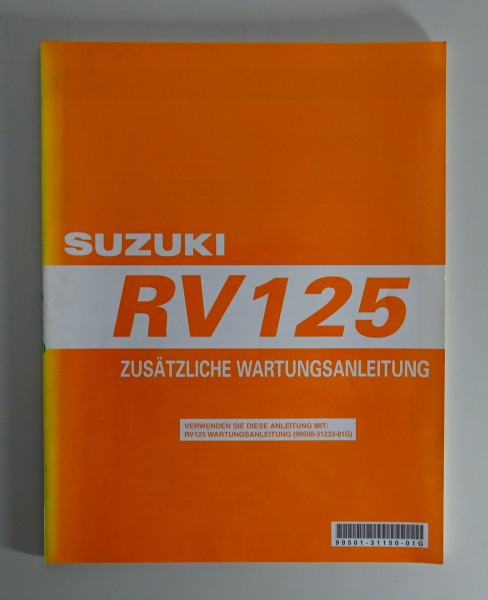 Werkstatthandbuch / Wartungsanleitung Suzuki RV125 / K7 Stand 2006