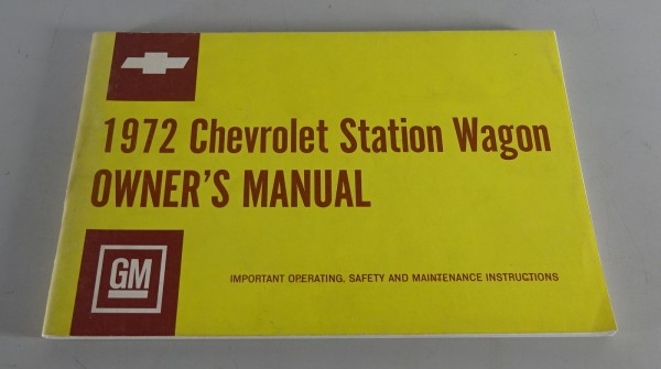 Owner´s Manual / Handbook Chevrolet Station Wagon Stand 1972