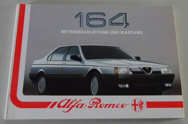 Betriebsanleitung / Handbuch Alfa Romeo 164 3.0 V6 Stand 07/1990