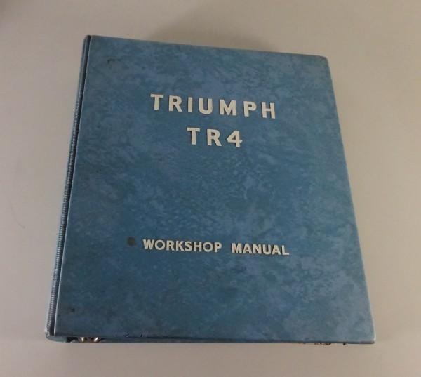 Werkstatthandbuch / Reparaturanleitung Triumph TR4 & TR4A ab 1962 | Deutsch