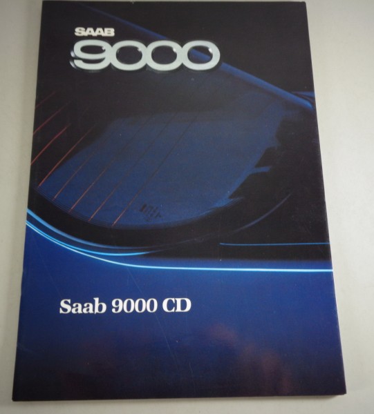 Prospekt / Broschüre Saab 9000 CD Stand 1988
