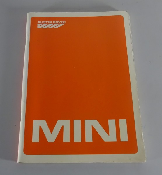 Betriebsanleitung Austin Mini 1000 Britisch Leyland Stand 01/1984 DEUTSCH