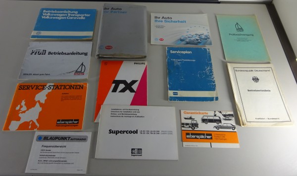 Bordmappe + Betriebsanleitung VW Bus / Transporter T3 Dehler Profi Stand 1985