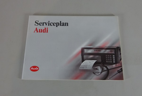 Scheckheft blanko Audi 80 B4, Coupé B3, Cabrio Typ 89, 100 C4, V8 D11 von 01/93