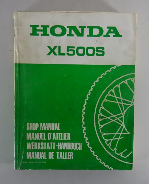 Werkstatthandbuch / Workshop Manual Honda XL 500 S Typ PD01 Stand 1979