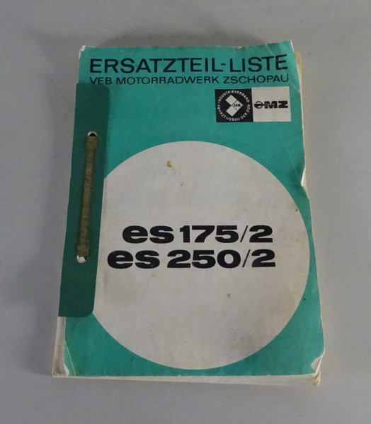 Teilekatalog / Ersatzteilliste Motorrad MZ ES 175/2 + ES 250/2 Stand 06/1968