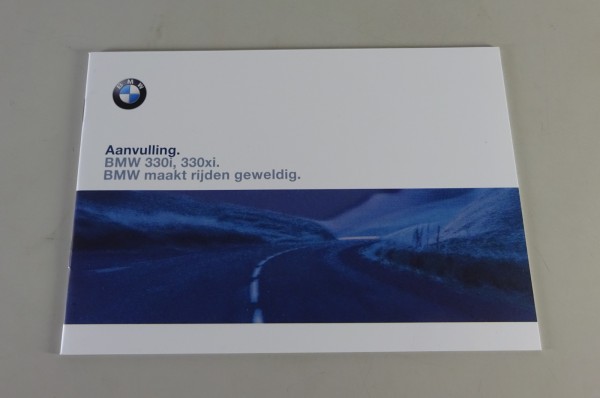 Aanvulling Gebruiksaanwijzing BMW 3er E46 330i / 330ix Sedan / Touring '6/2000