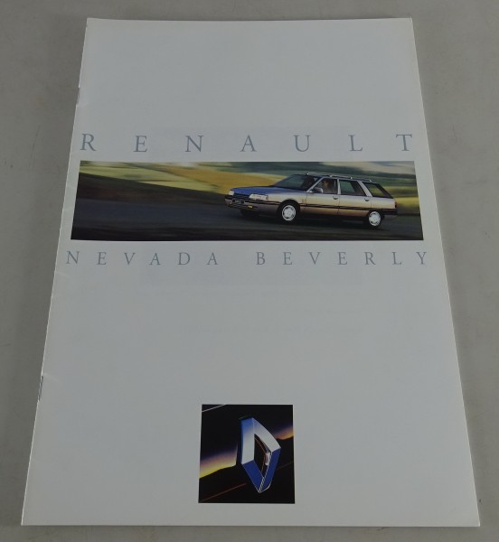 Prospekt / Broschüre Renault Nevada Beverly Stand 07/1992