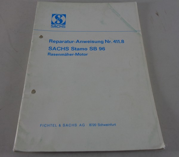 Reparaturanleitung Sachs Motor Stamo SB 96 Rasenmäher - Motor Stand 07/1967