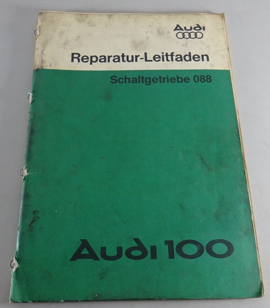 Werkstatthandbuch / Reparaturleitfaden Audi 100 C2 Schaltgetriebe 088 von 1/1978