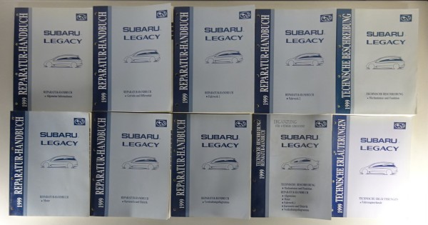 Werkstatthandbuch Subaru Legacy Typ BE/BH Modelljahr 1999 Stand 10/1998