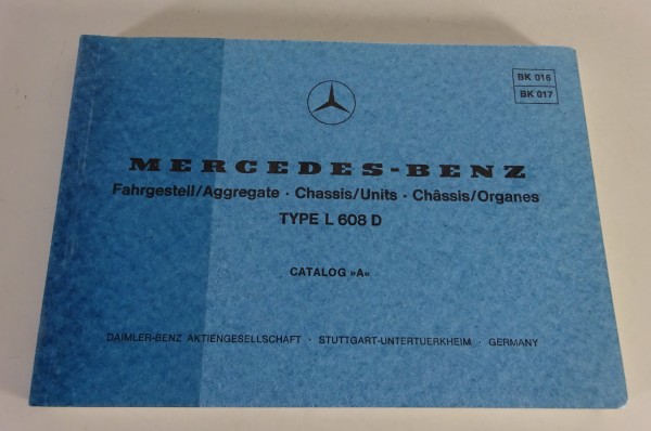 Bildkatalog Mercedes-Benz Leichter Frontlenker kubische Kabine L 608 D von 1975